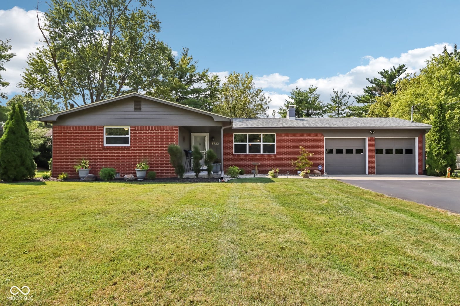 Front exterior at 7733 E 75th Street, Indianapolis, IN