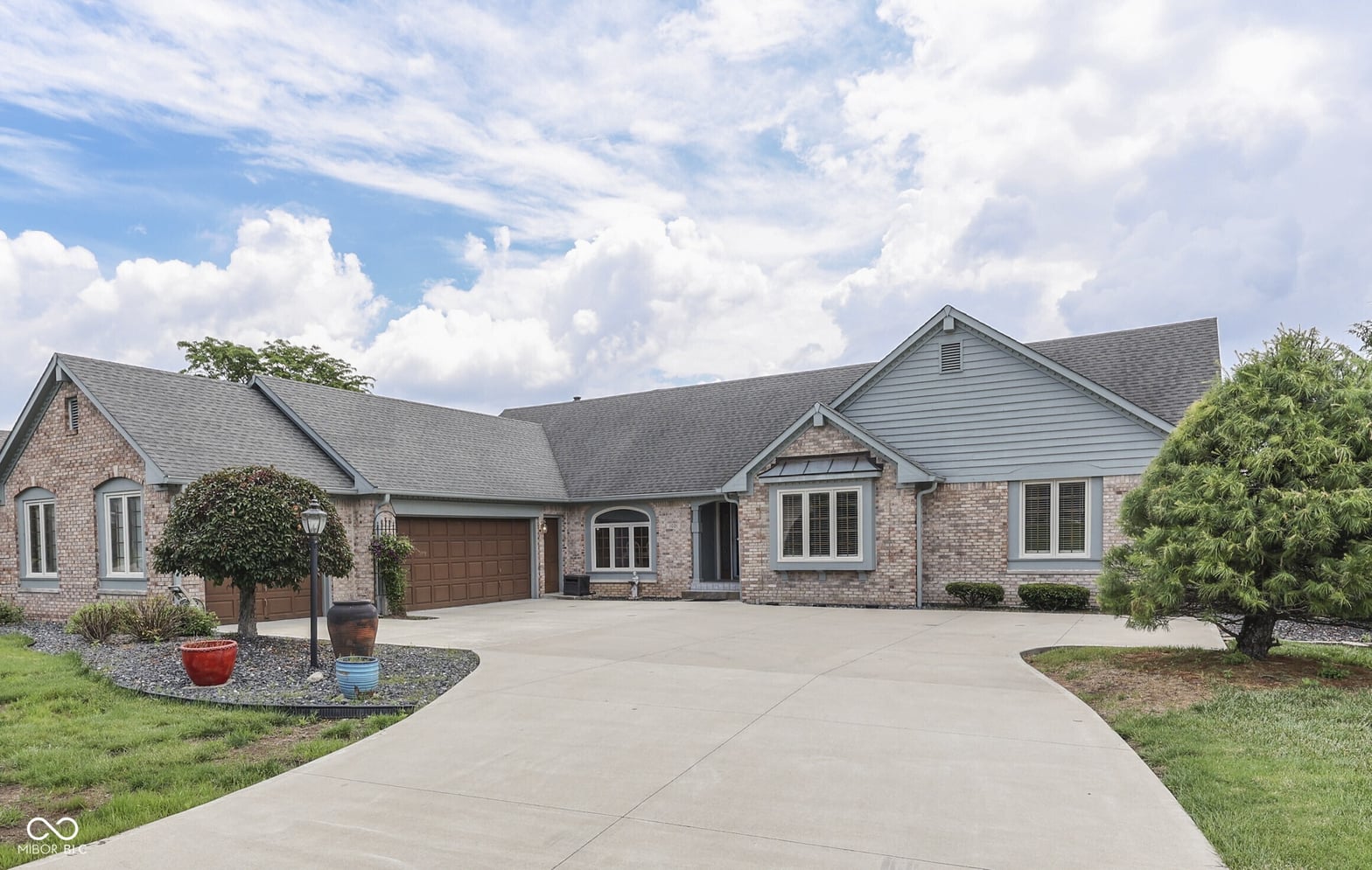Front exterior at 1021 Hudson Bay Drive, Greenwood, IN