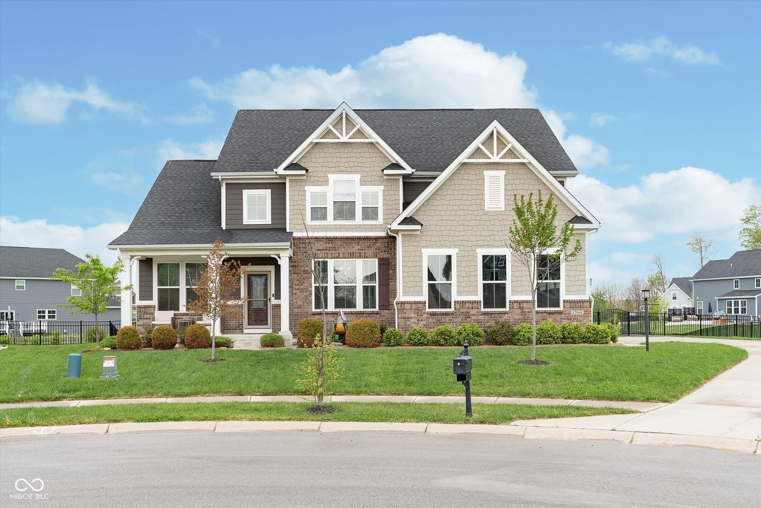 Front exterior at 12988 Fernie Circle, Fishers, IN
