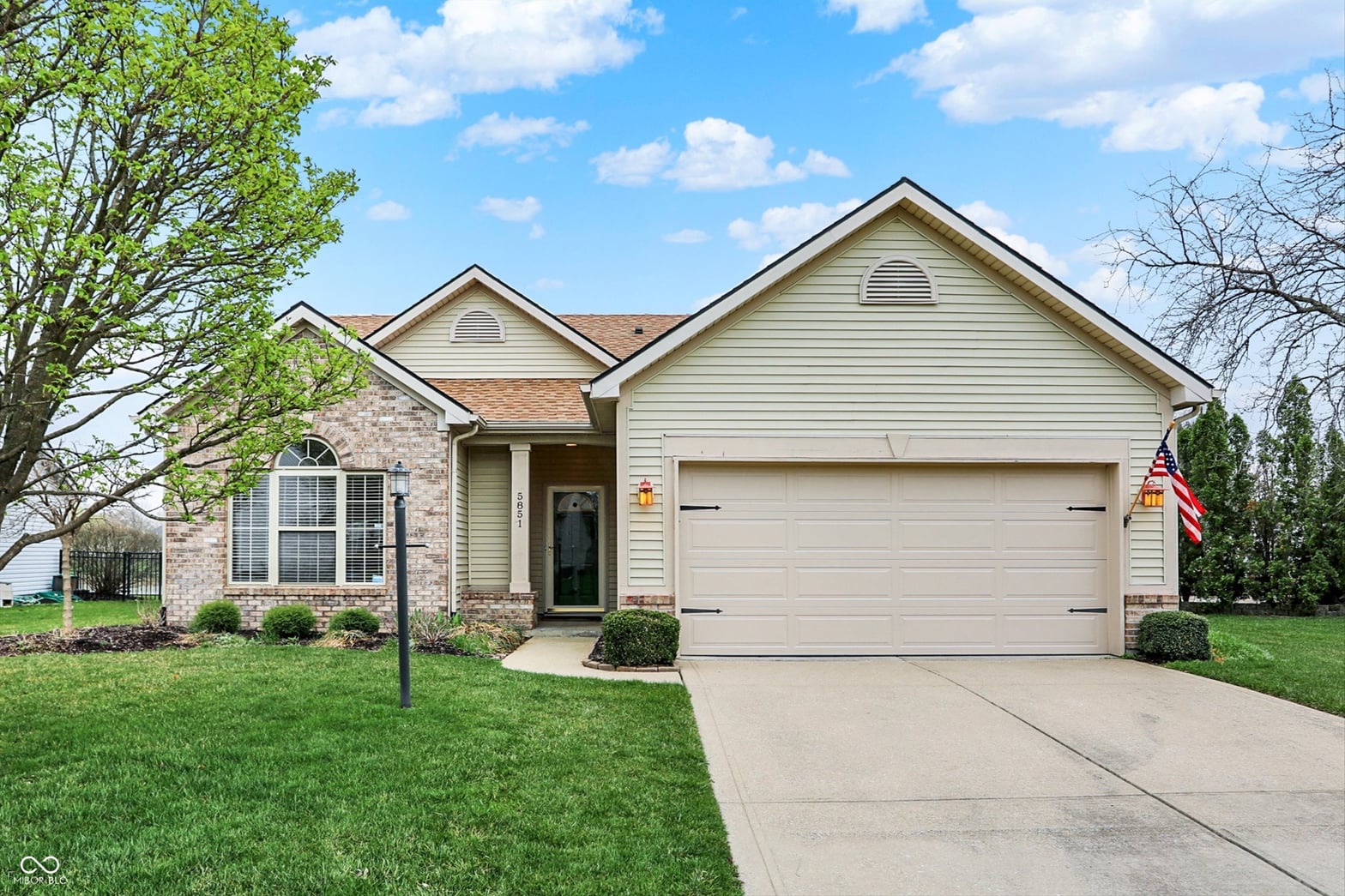 Front exterior at 5851 Arrowleaf Lane, Carmel, IN