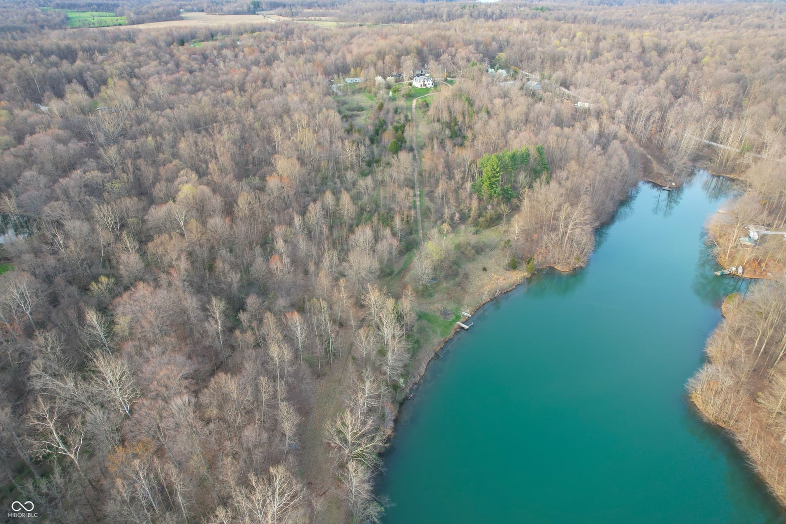 Aerial view at 8360 Buffalo Road, Poland, IN