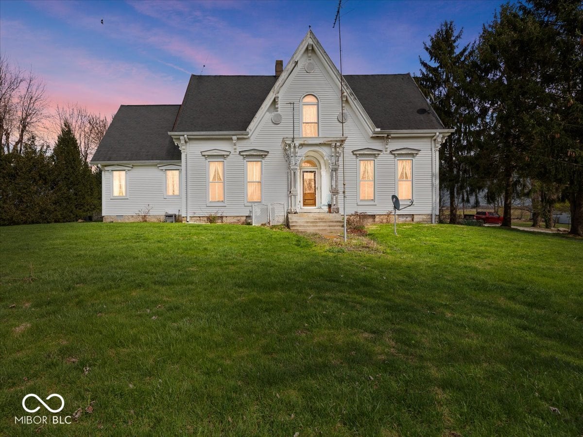 Front exterior at 3308 S 600 Road E, Waldron, IN