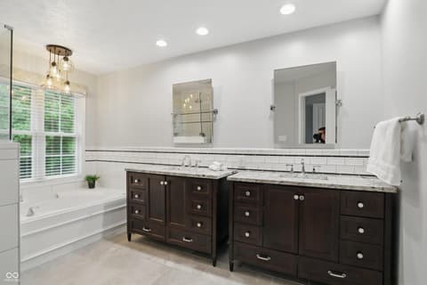 Primary bathroom at 11974 Volcanic Rock Drive, Fishers, IN