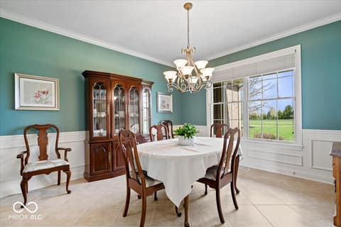 Dining room at 20251 Dayspring Court, Noblesville, IN