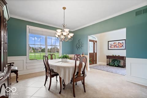 Dining room at 20251 Dayspring Court, Noblesville, IN