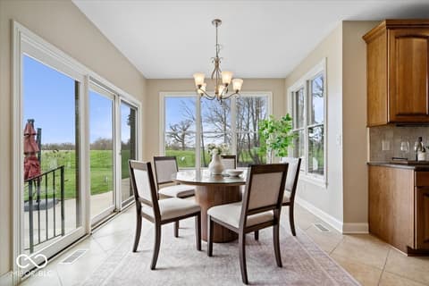 Dining room at 20251 Dayspring Court, Noblesville, IN