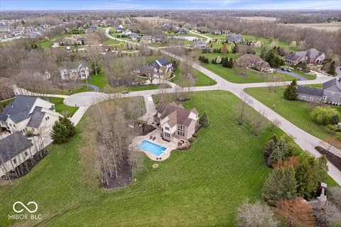 Aerial view at 20251 Dayspring Court, Noblesville, IN