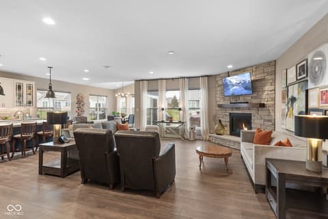 Living room at 11450 Wicker Lane, Noblesville, IN