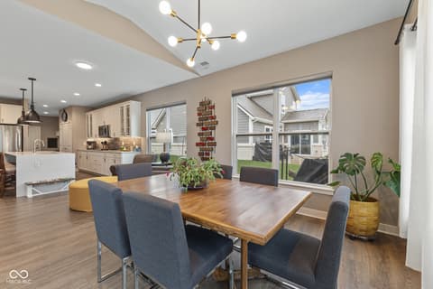 Dining room at 11450 Wicker Lane, Noblesville, IN