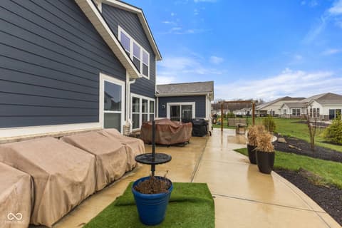 Outdoor living area at 11450 Wicker Lane, Noblesville, IN