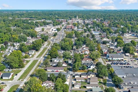 Aerial view at 1455 S 9th Street, Noblesville, IN