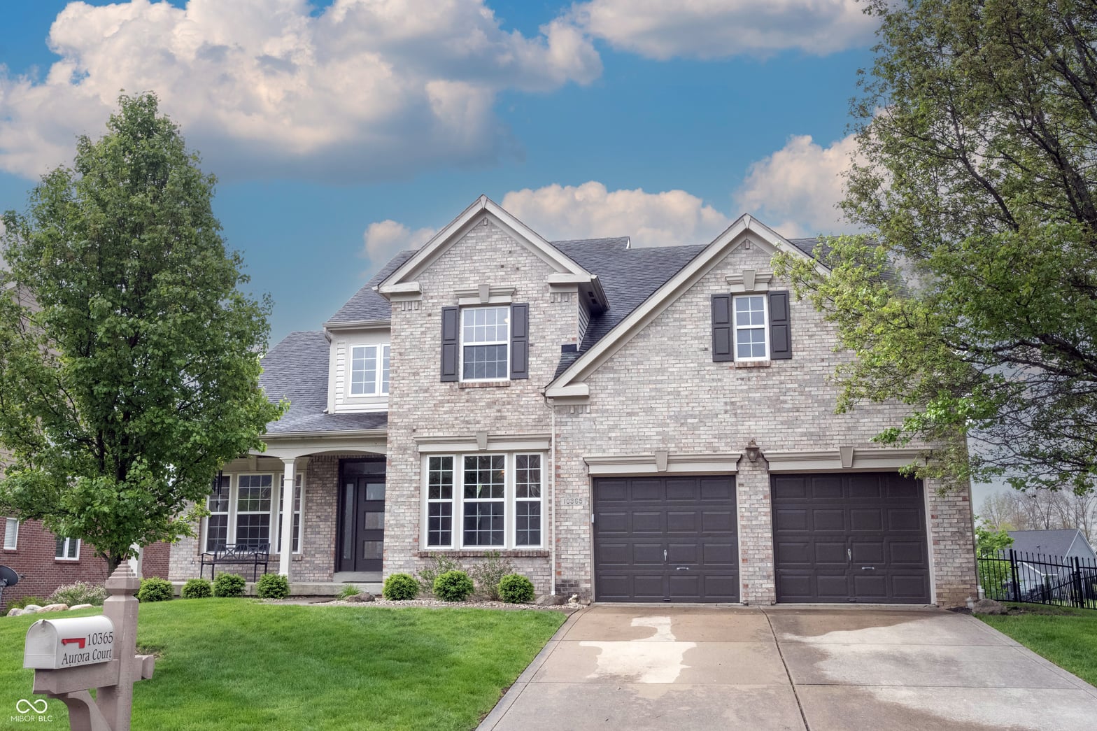 Front exterior at 10365 Aurora Court, Fishers, IN