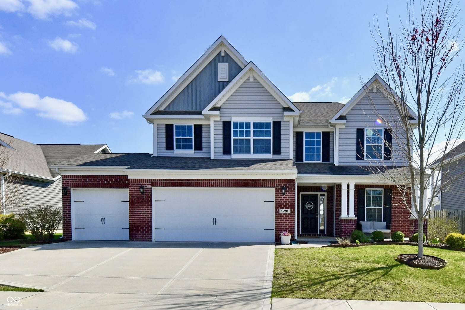 Front exterior at 1291 Timber Bluff Road, Westfield, IN