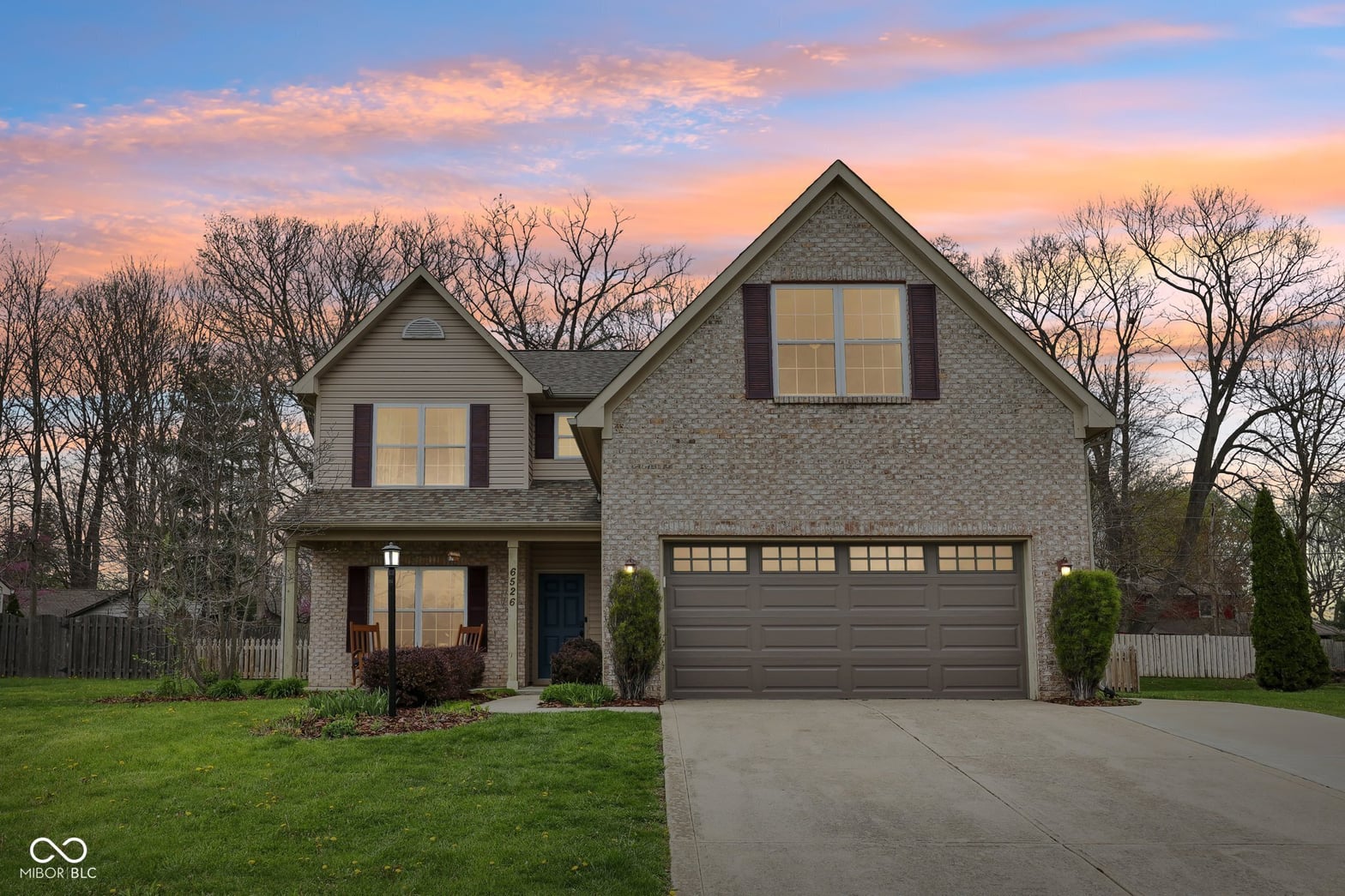 Front exterior at 6526 Angel Falls Drive, Noblesville, IN