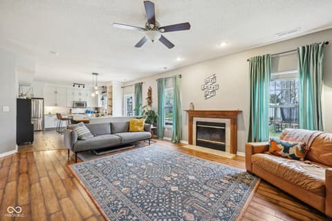 Living room at 6526 Angel Falls Drive, Noblesville, IN