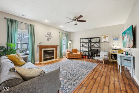 Living room at 6526 Angel Falls Drive, Noblesville, IN