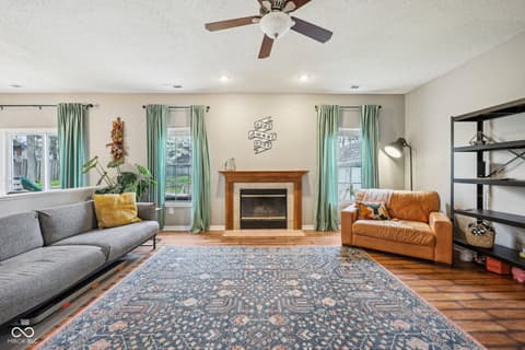 Living room at 6526 Angel Falls Drive, Noblesville, IN