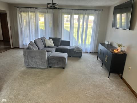 Living room at 45 Flatwoods Road, Spencer, IN