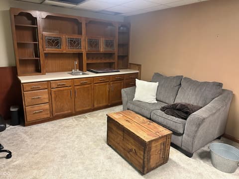 Living room at 45 Flatwoods Road, Spencer, IN