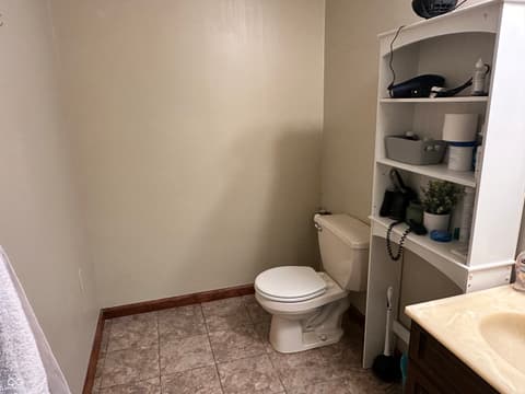 Bathroom at 45 Flatwoods Road, Spencer, IN