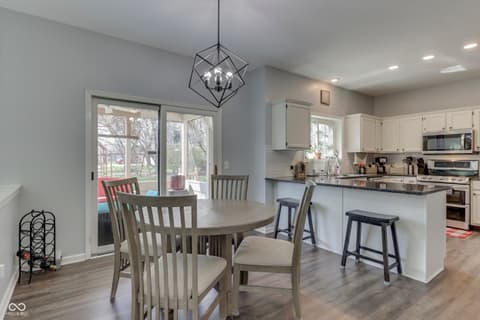 Dining room at 9760 Logan Lane, Fishers, IN