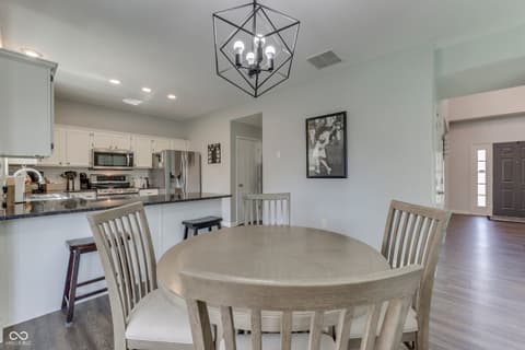 Dining room at 9760 Logan Lane, Fishers, IN