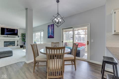 Dining room at 9760 Logan Lane, Fishers, IN
