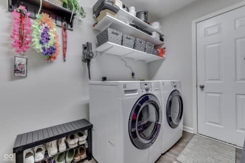 Laundry room at 9760 Logan Lane, Fishers, IN
