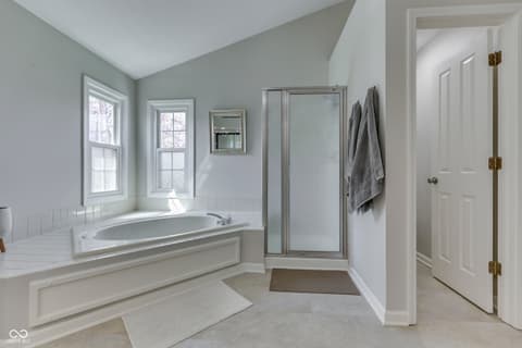 Bathroom at 9760 Logan Lane, Fishers, IN