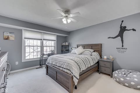 Bedroom at 9760 Logan Lane, Fishers, IN