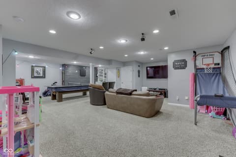 Living room at 9760 Logan Lane, Fishers, IN