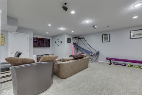 Living room at 9760 Logan Lane, Fishers, IN