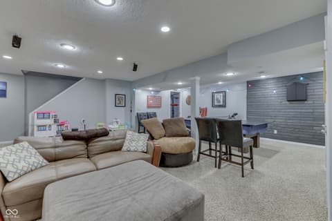 Living room at 9760 Logan Lane, Fishers, IN