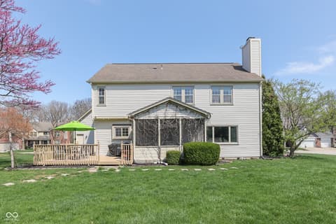 Backyard at 9760 Logan Lane, Fishers, IN
