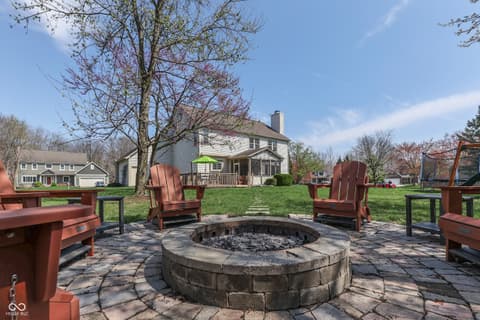 Outdoor living area at 9760 Logan Lane, Fishers, IN