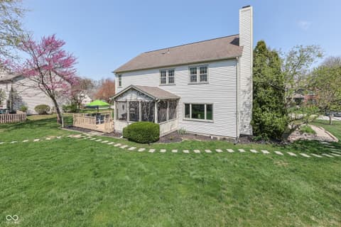Backyard at 9760 Logan Lane, Fishers, IN