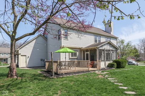 Backyard at 9760 Logan Lane, Fishers, IN