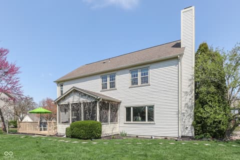 Backyard at 9760 Logan Lane, Fishers, IN