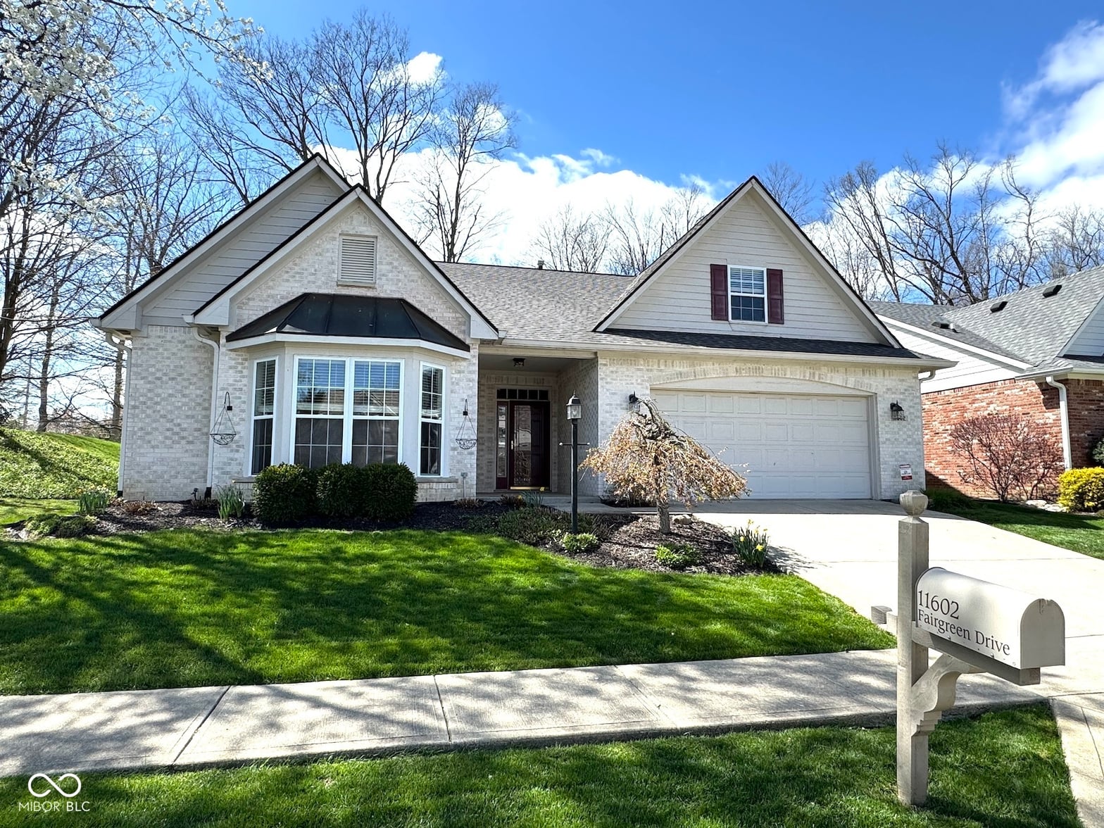 Front exterior at 11602 Fairgreen Drive, Carmel, IN