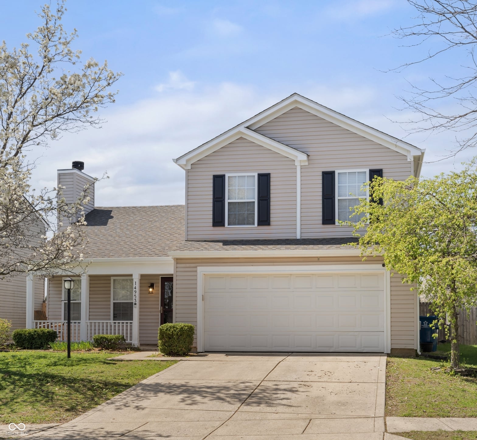 Front exterior at 14953 Lovely Dove Lane, Noblesville, IN