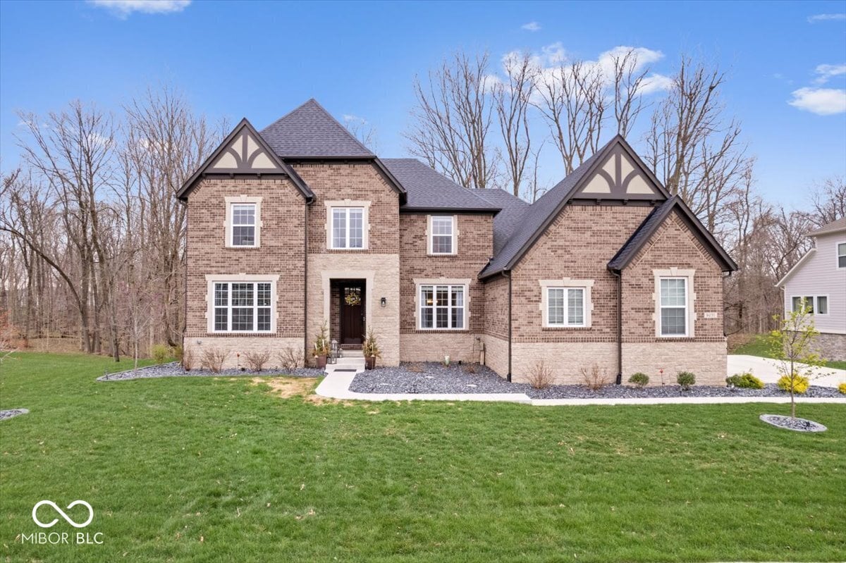 Front exterior at 16193 Burnt Rock Lane, Fortville, IN