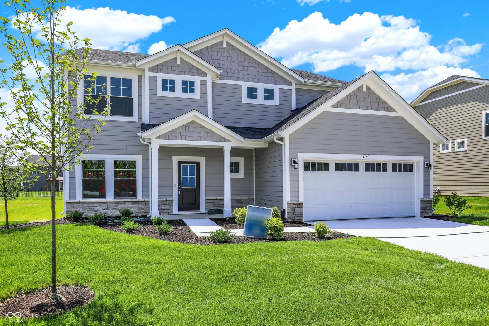 Front exterior at 3727 Thomas Jefferson Court, Westfield, IN