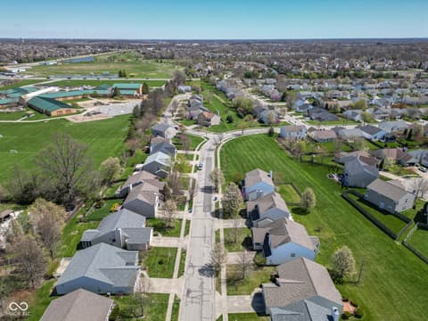 Aerial view at 12258 Weathered Edge Drive, Fishers, IN