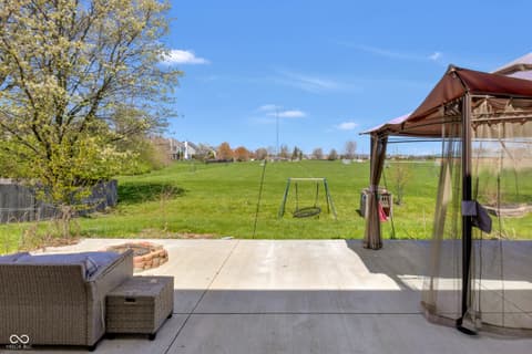 Outdoor living area at 12258 Weathered Edge Drive, Fishers, IN