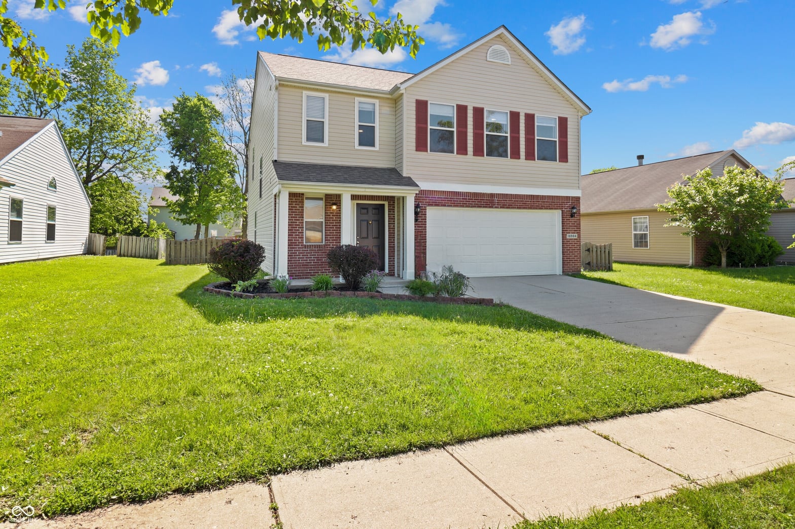 Front exterior at 18904 Planer Drive, Noblesville, IN