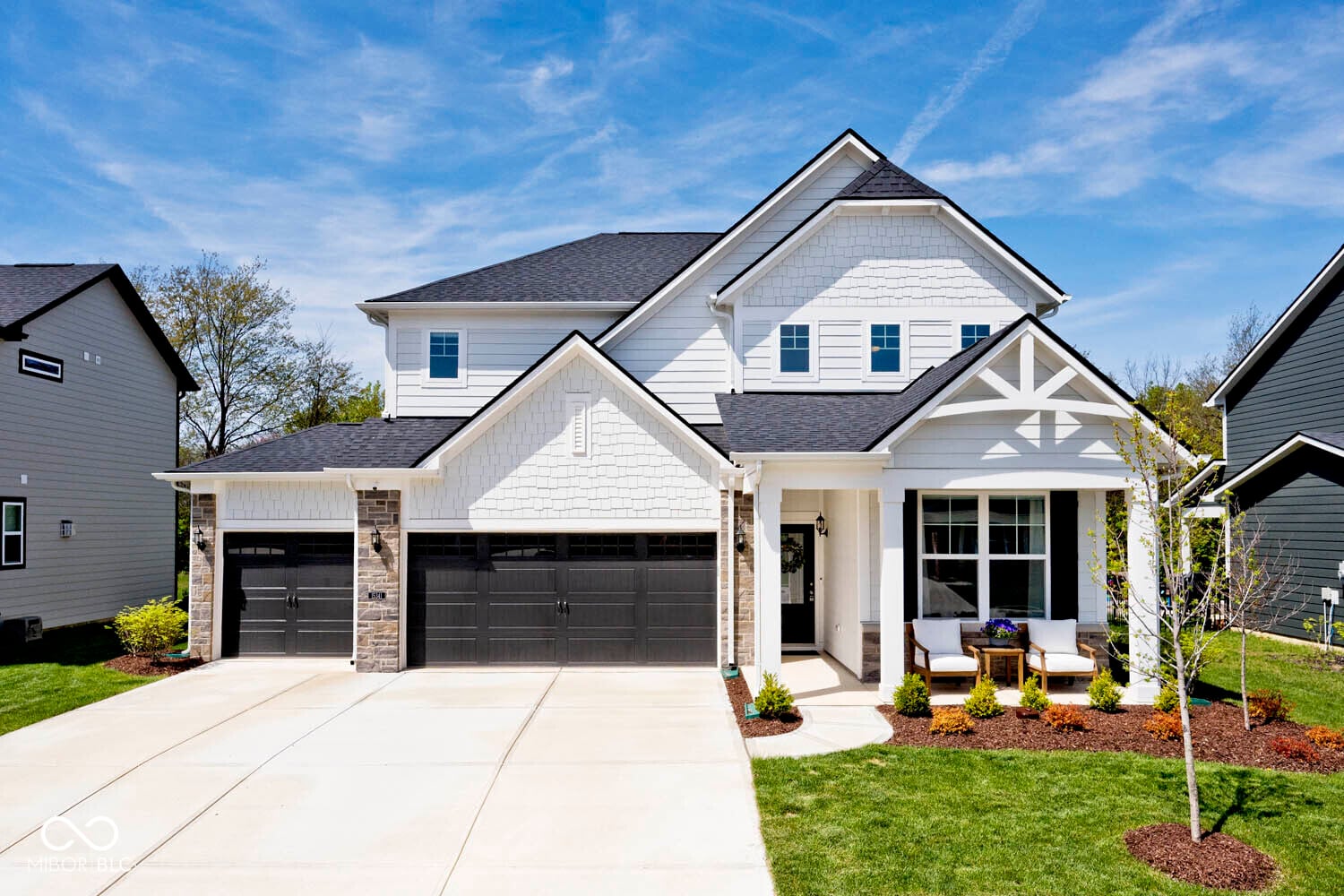 Front exterior at 15341 Montfort Drive, Noblesville, IN