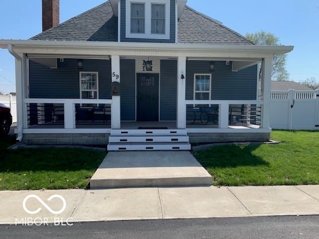 Front exterior at 59 4th Street SE, Linton, IN