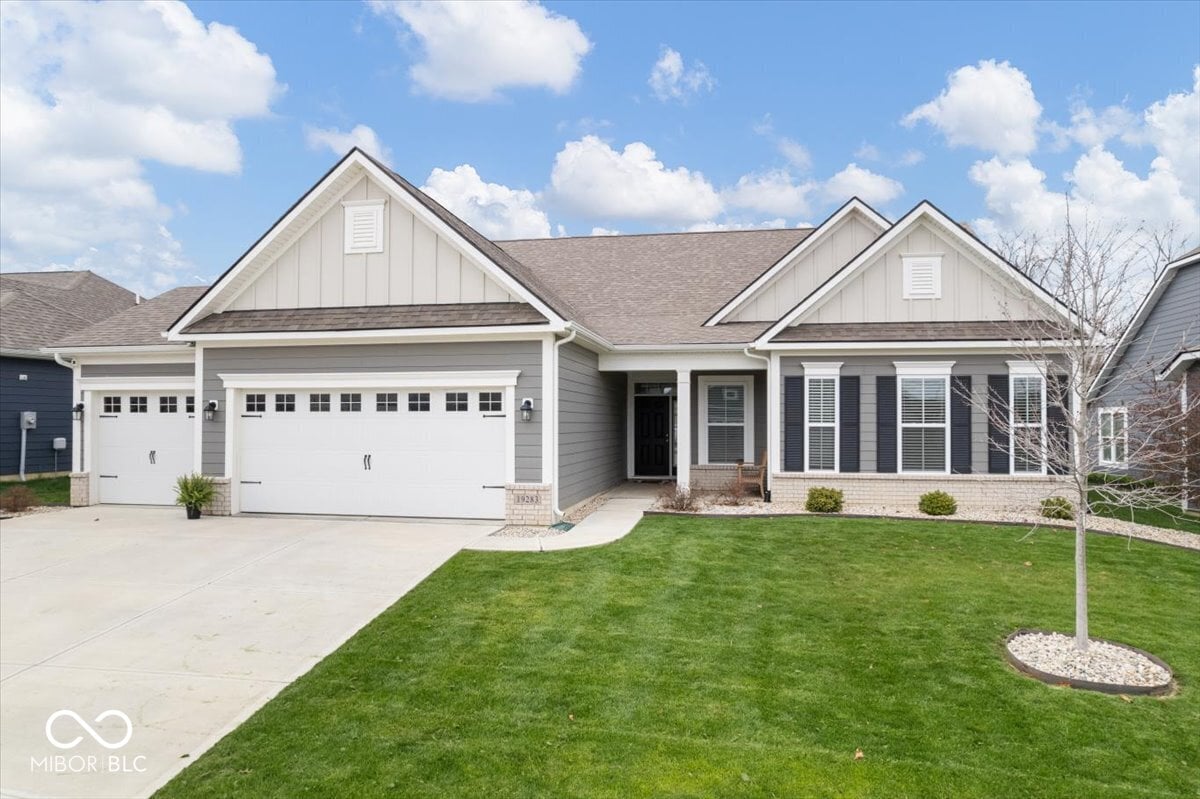 Front exterior at 19283 Donelson Lane, Westfield, IN