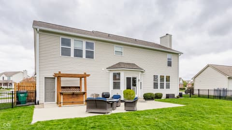 Backyard at 559 Hythe Way, Westfield, IN