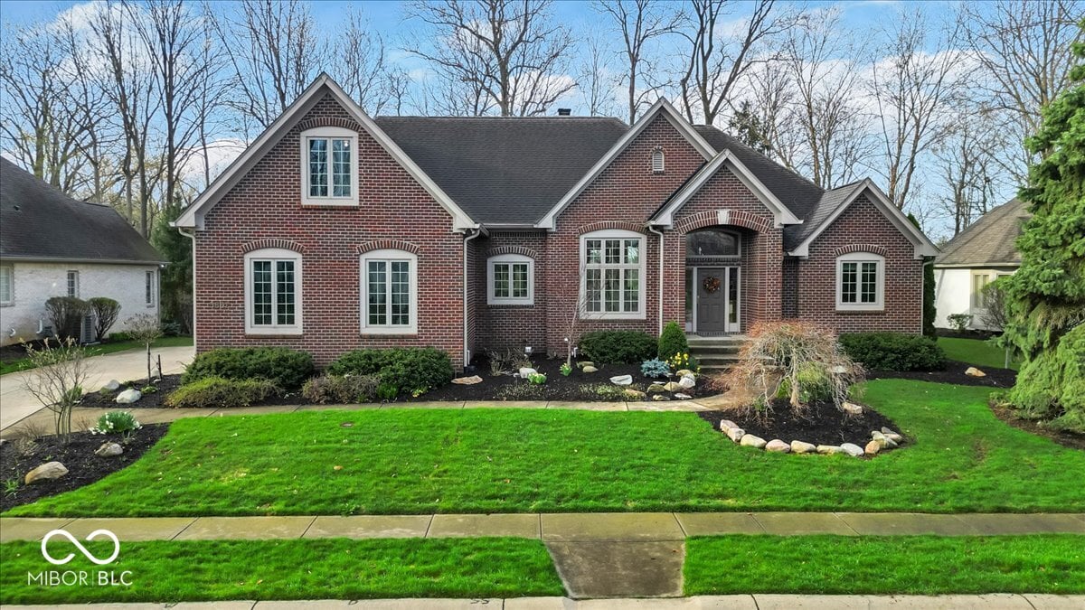 Front exterior at 5861 Dawnwood Drive, Carmel, IN